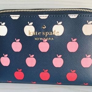 New Kate Spade Small Cosmetic Case Orchard Degrade Multi K8295